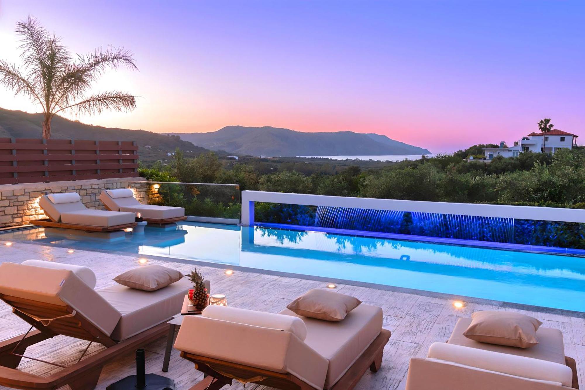 Minoas Villas Heated Pool Kournas Экстерьер фото
