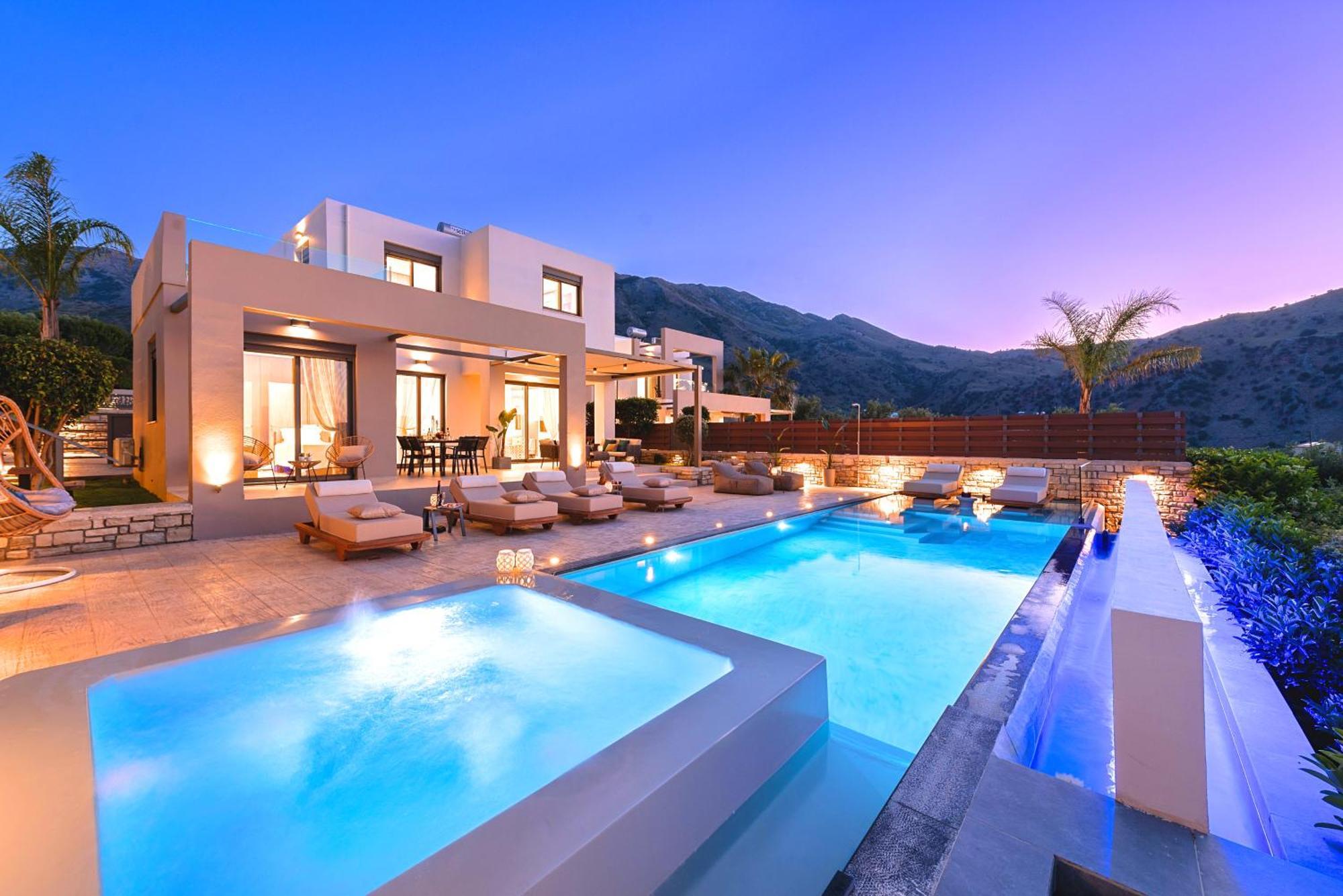 Minoas Villas Heated Pool Kournas Экстерьер фото