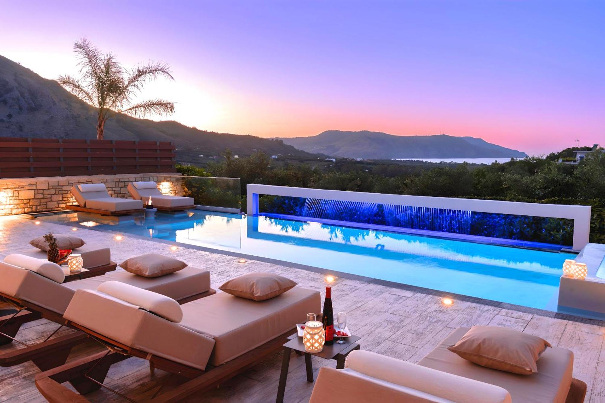 Minoas Villas Heated Pool Kournas Экстерьер фото