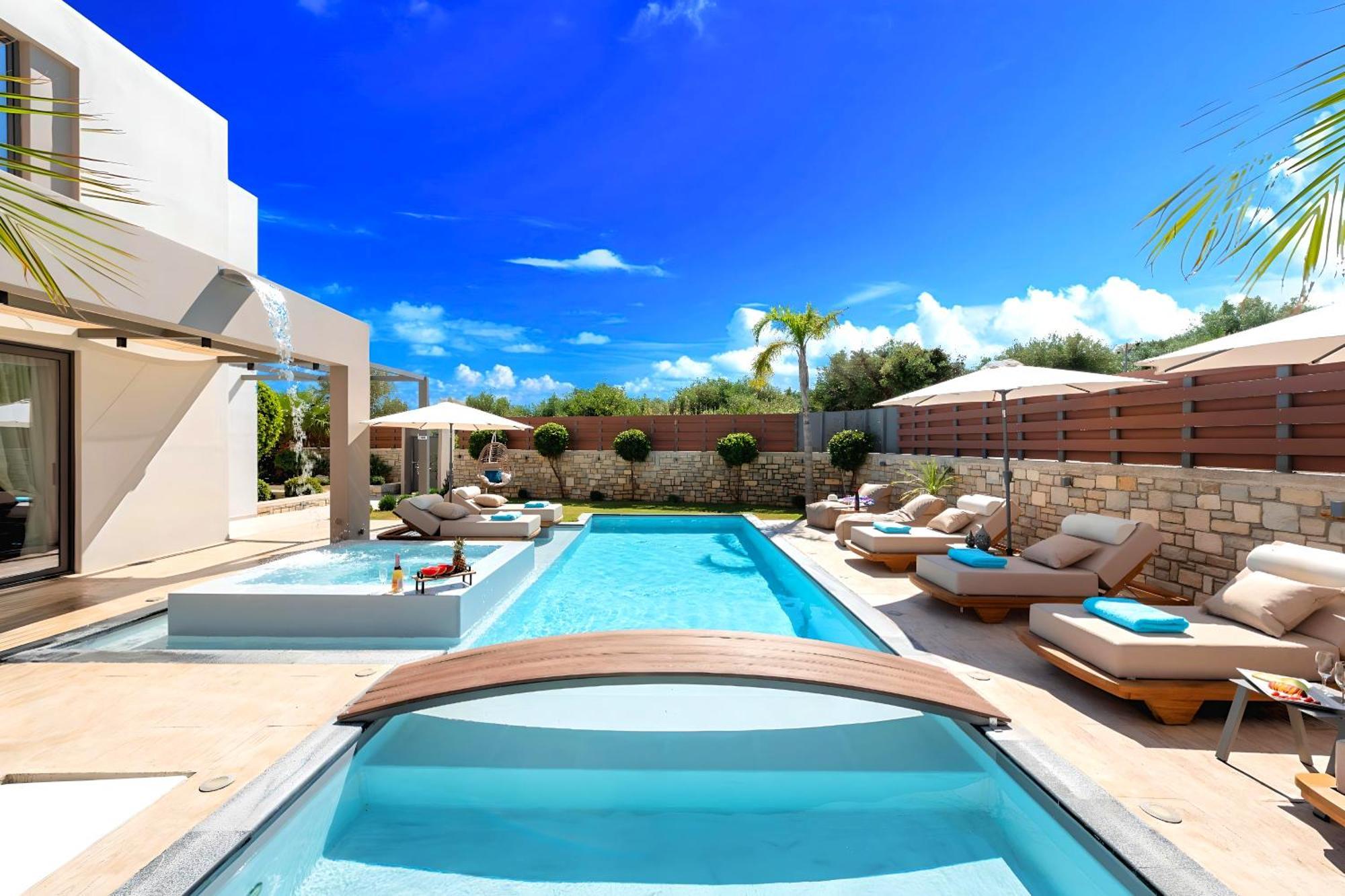 Minoas Villas Heated Pool Kournas Экстерьер фото