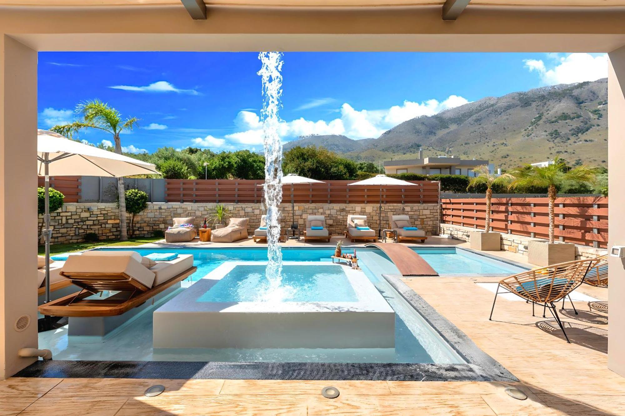 Minoas Villas Heated Pool Kournas Экстерьер фото