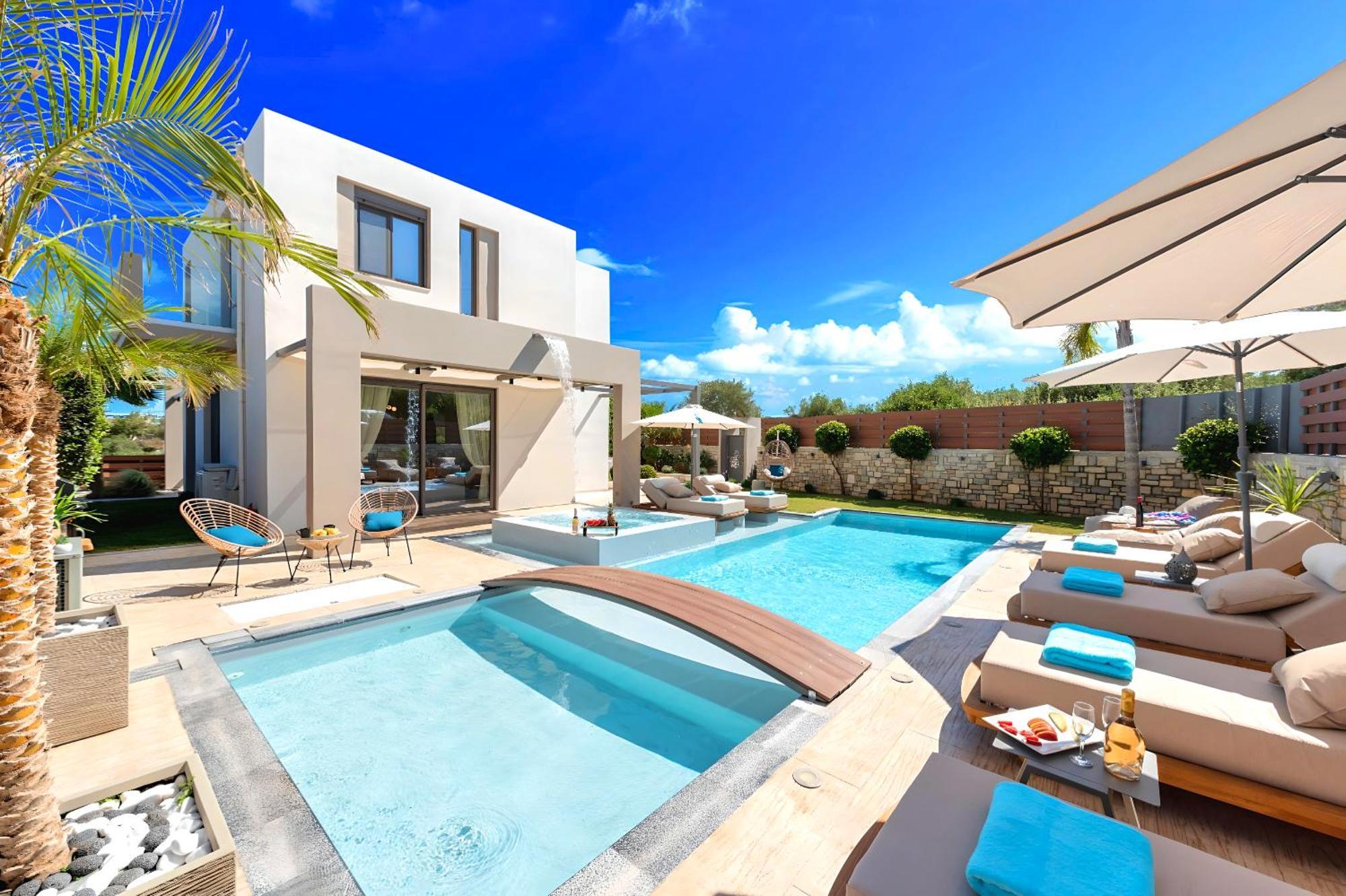 Minoas Villas Heated Pool Kournas Экстерьер фото