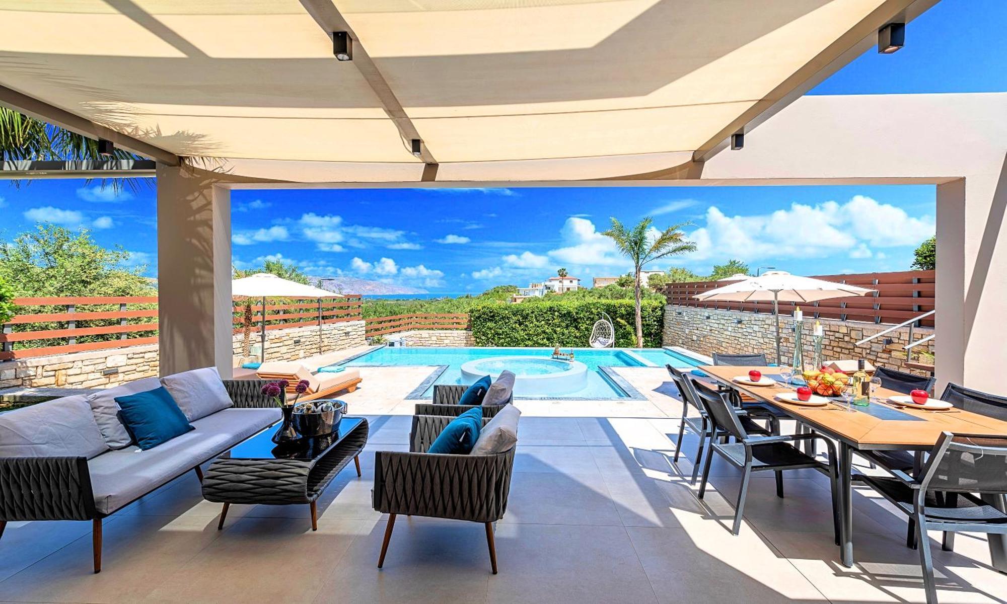 Minoas Villas Heated Pool Kournas Экстерьер фото