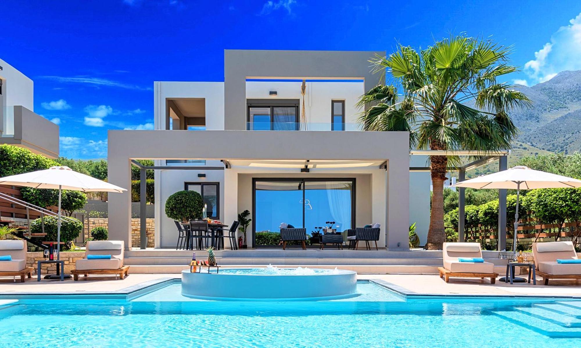 Minoas Villas Heated Pool Kournas Экстерьер фото