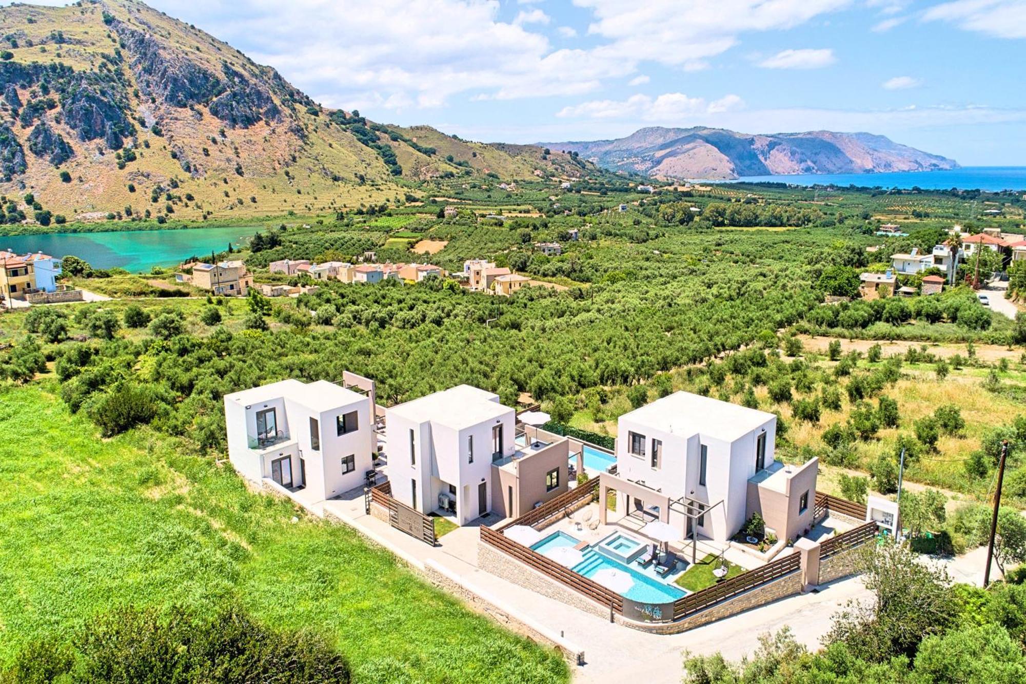 Minoas Villas Heated Pool Kournas Экстерьер фото